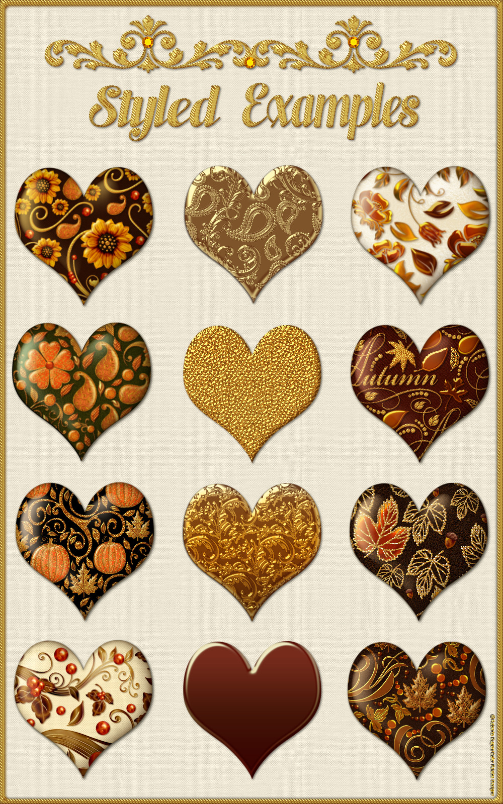 Gilded Autumn Layer Styles by N/A