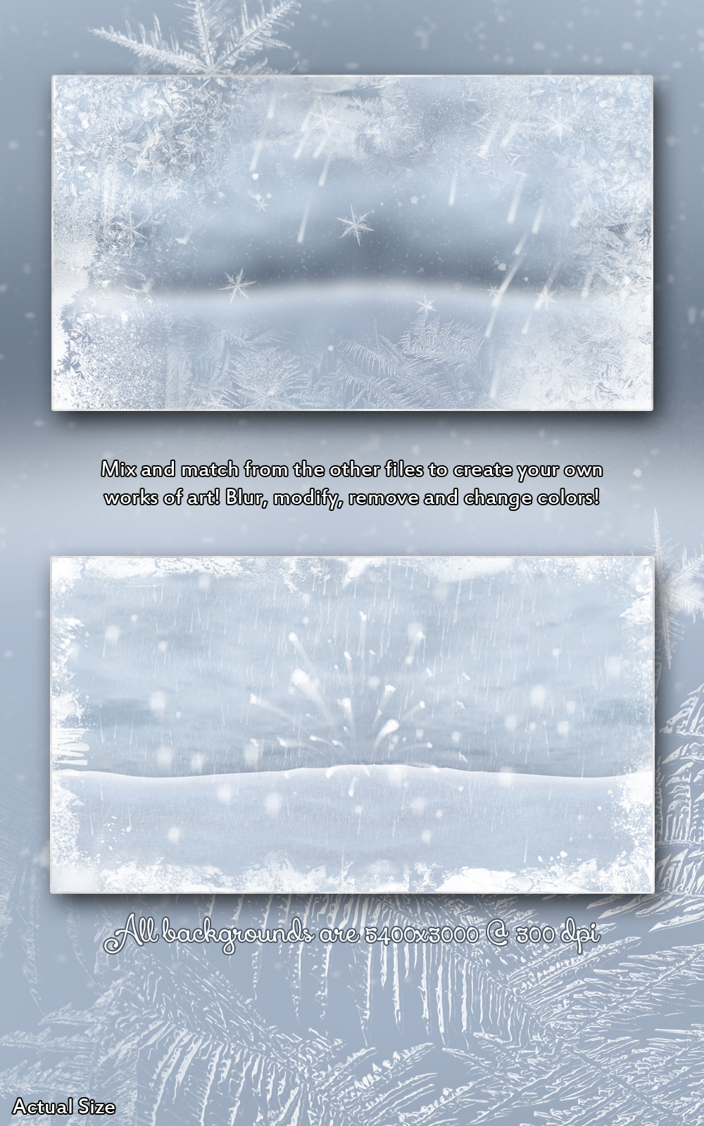 SnowFall Scenes PSDs by N/A