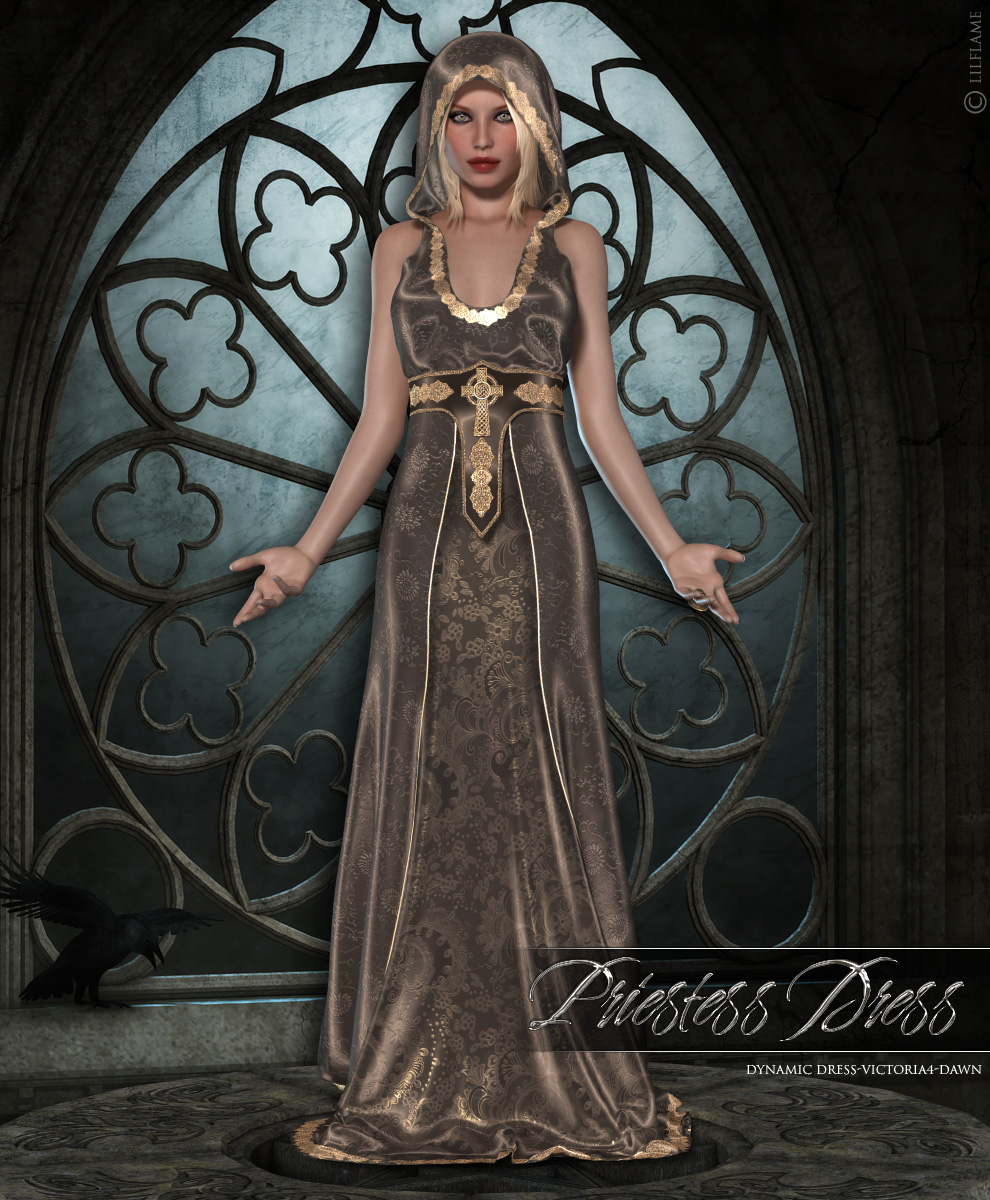 Dynamic Priestess Dress V4/Dawn by N/A