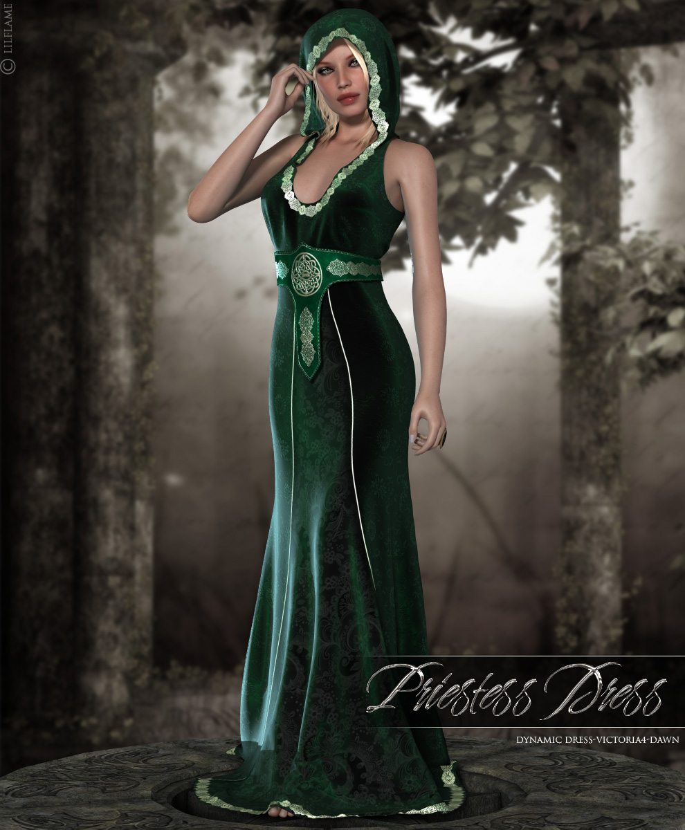 Dynamic Priestess Dress V4/Dawn by N/A