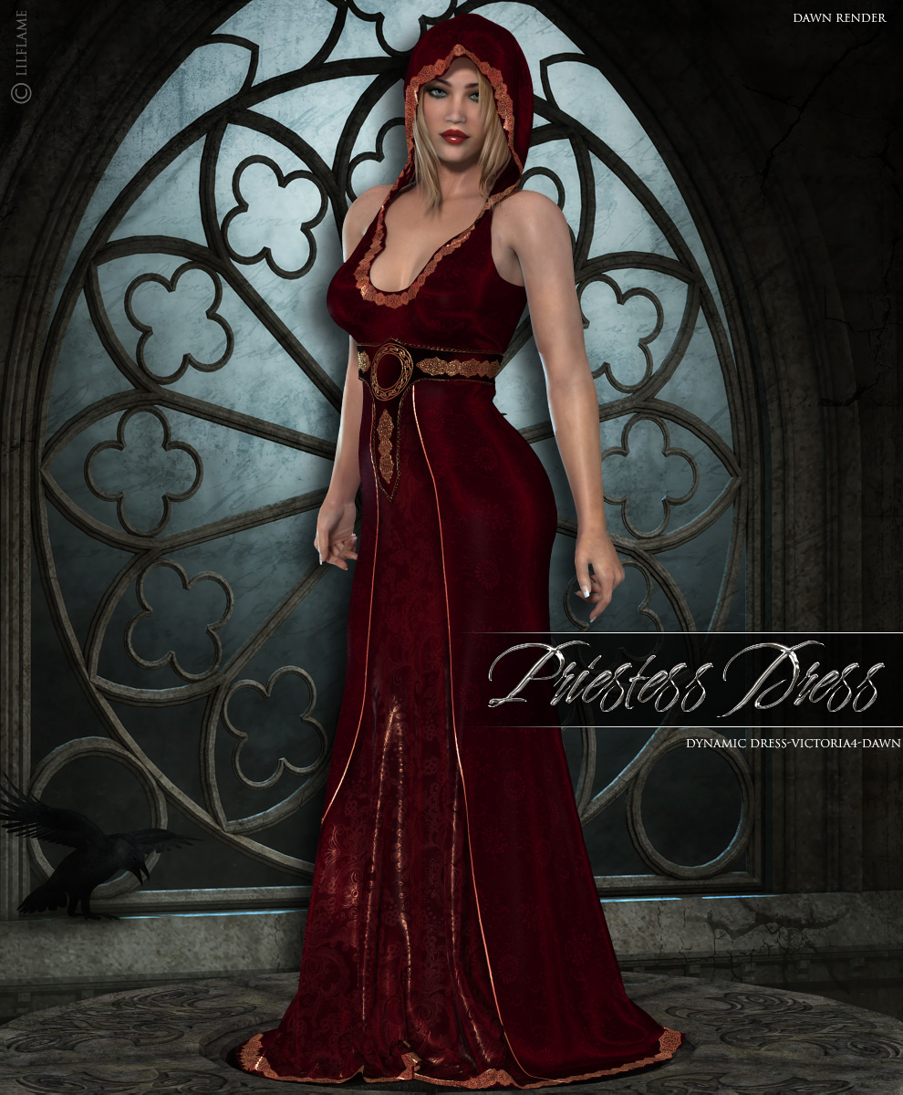 Dynamic Priestess Dress V4/Dawn by N/A