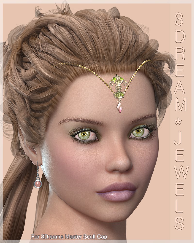 AM: 3Dream-Jewels 3 for Master Scull Cap by N/A