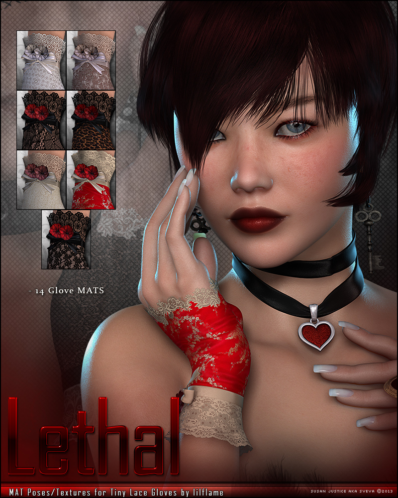 Lethal for Tiny Lace Gloves by N/A