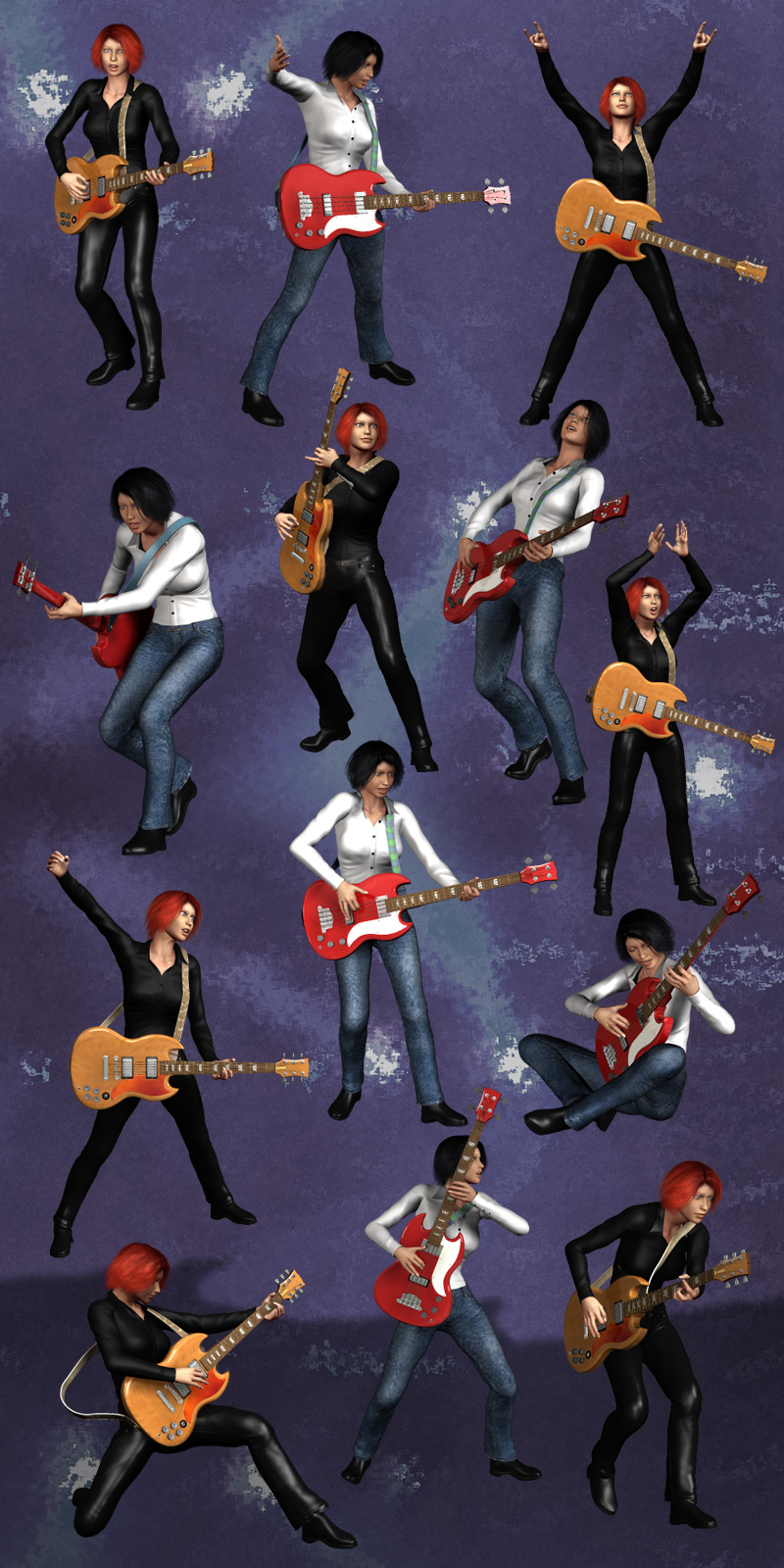 Rock School V4 SG Poses by N/A