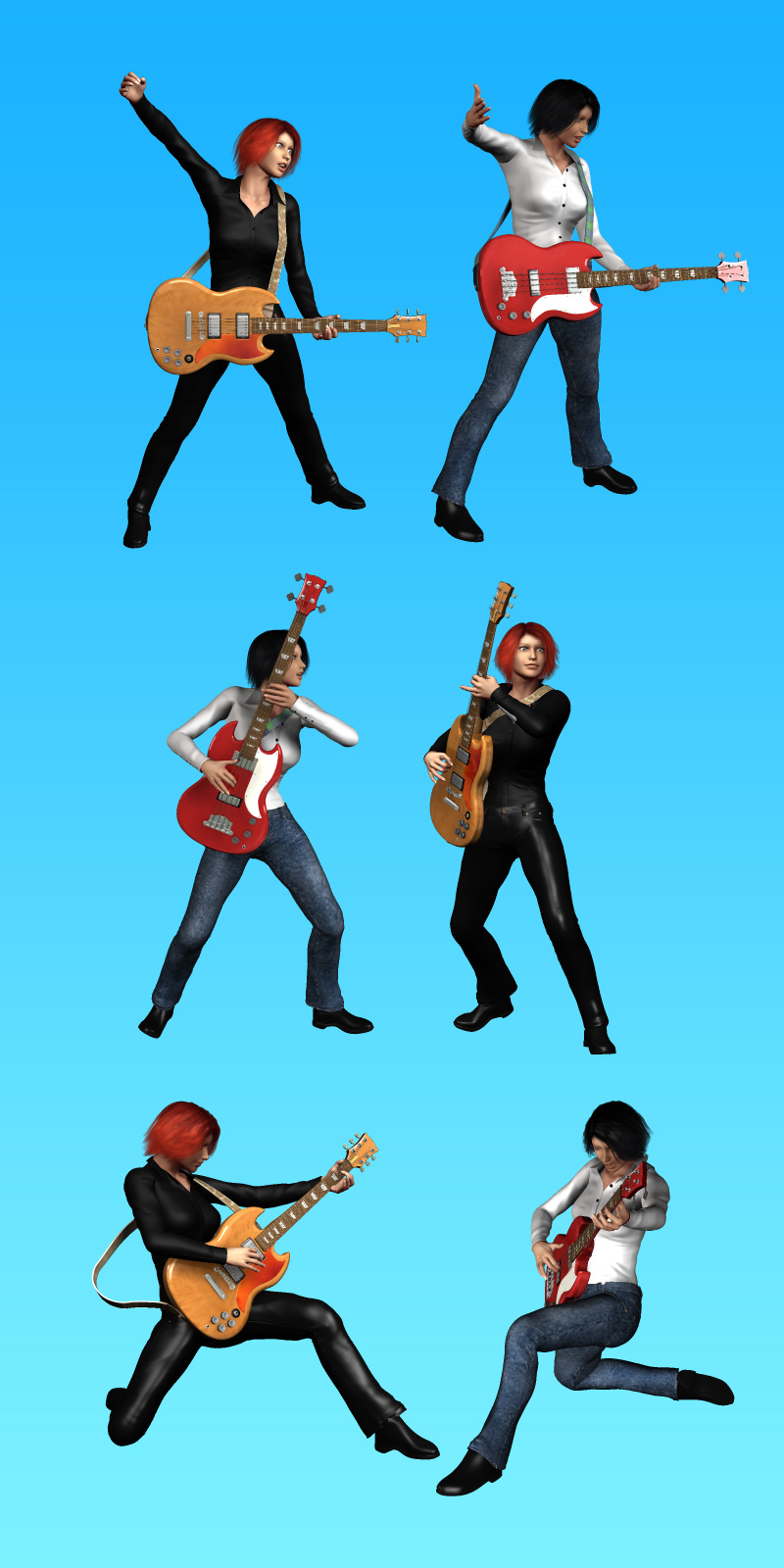 Rock School V4 SG Poses by N/A