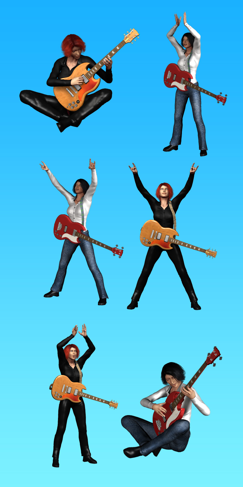 Rock School V4 SG Poses by N/A