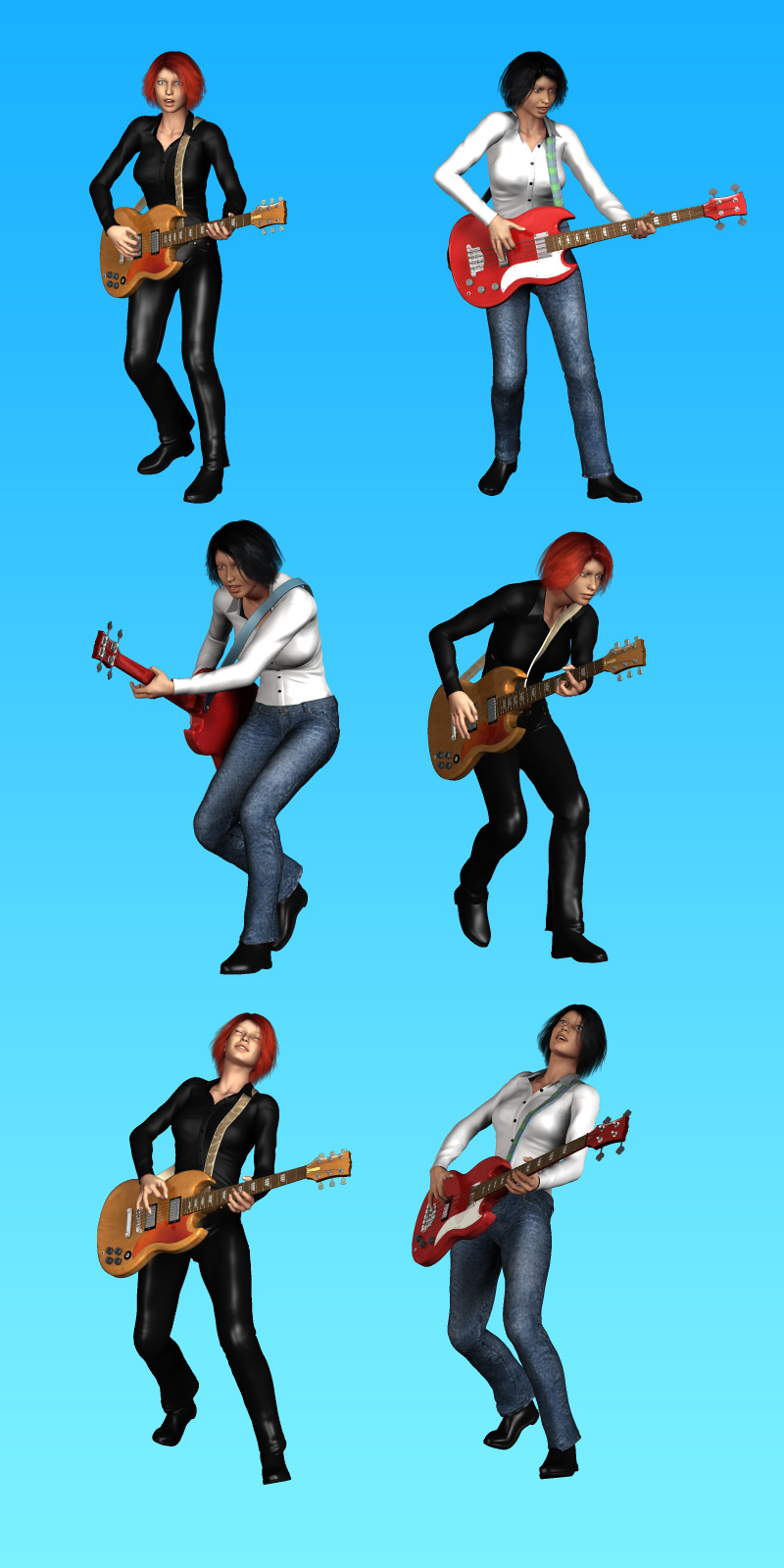 Rock School V4 SG Poses by N/A