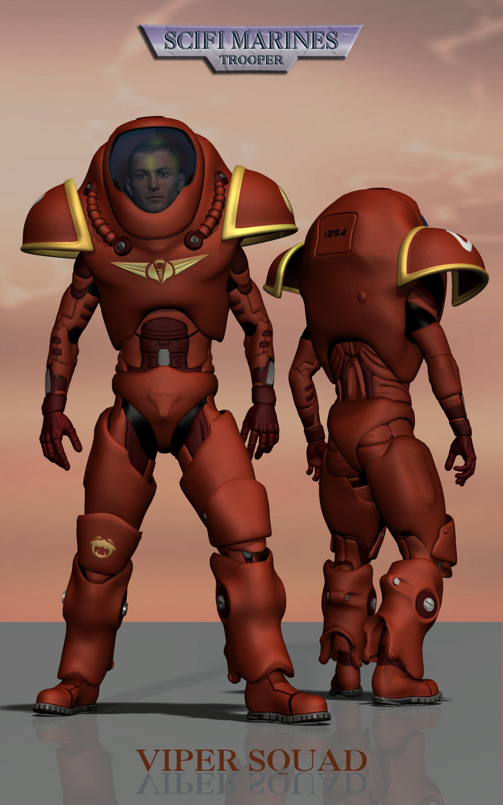 Scifi Marine Trooper M4 by N/A