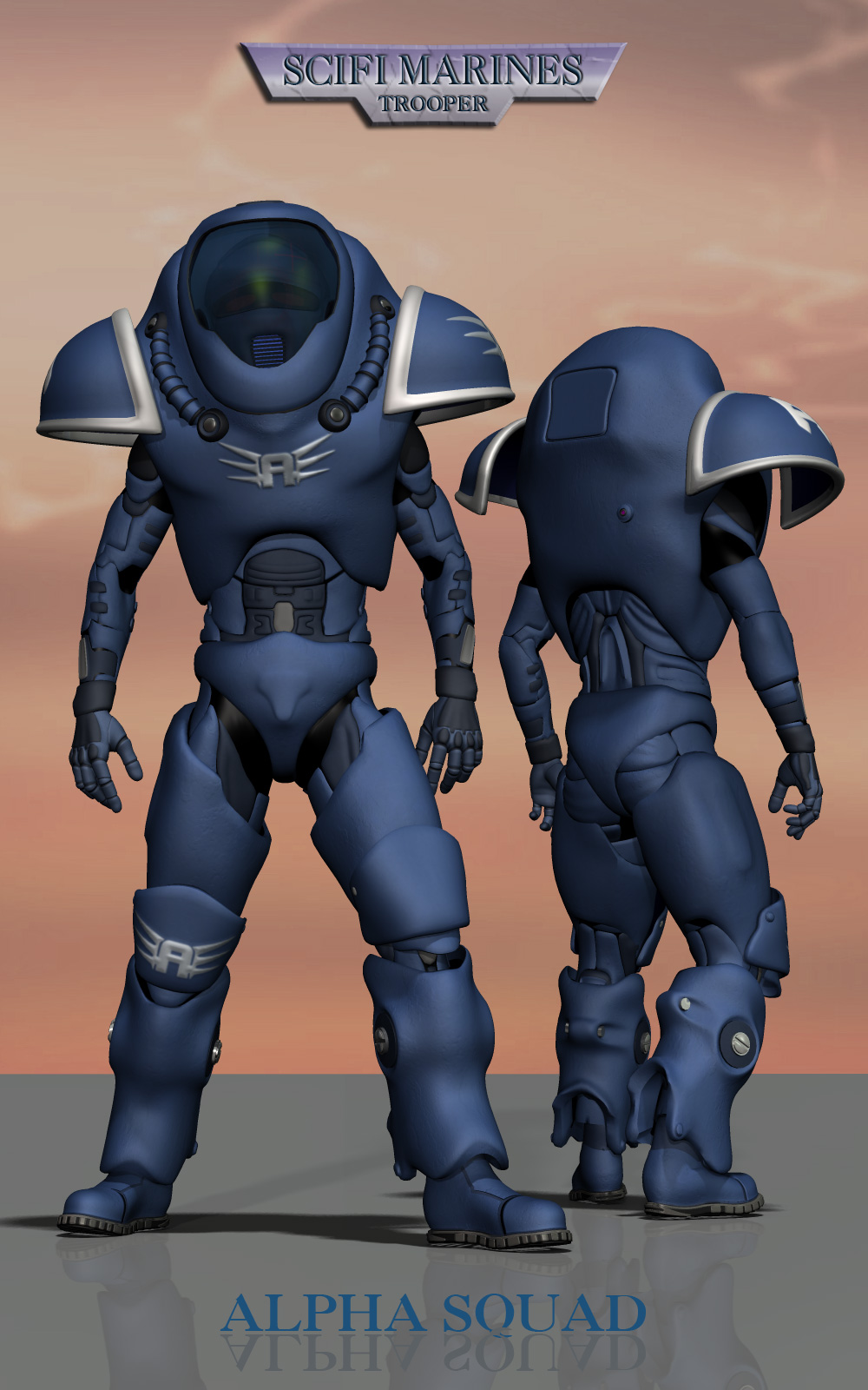 Scifi Marine Trooper M4 by N/A