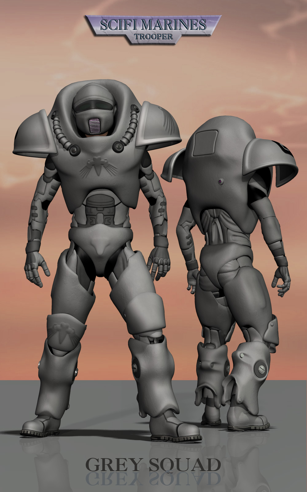 Scifi Marine Trooper M4 by N/A