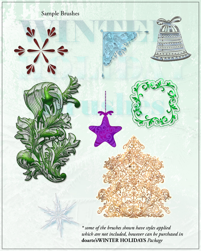 doarte's WINTER HOLIDAYS Brushes by N/A