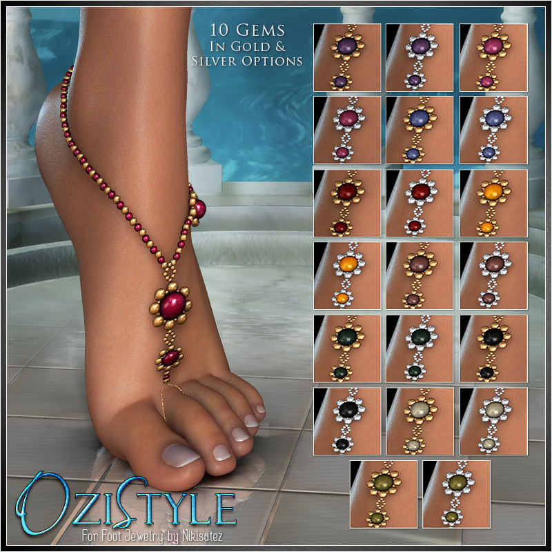 OziStyle: Foot Jewels by N/A