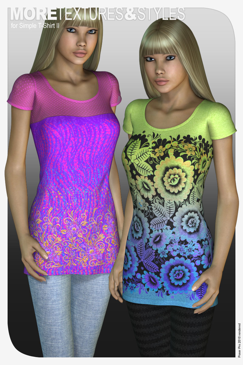 MORE Textures & Styles for Simple T-Shirt II by N/A
