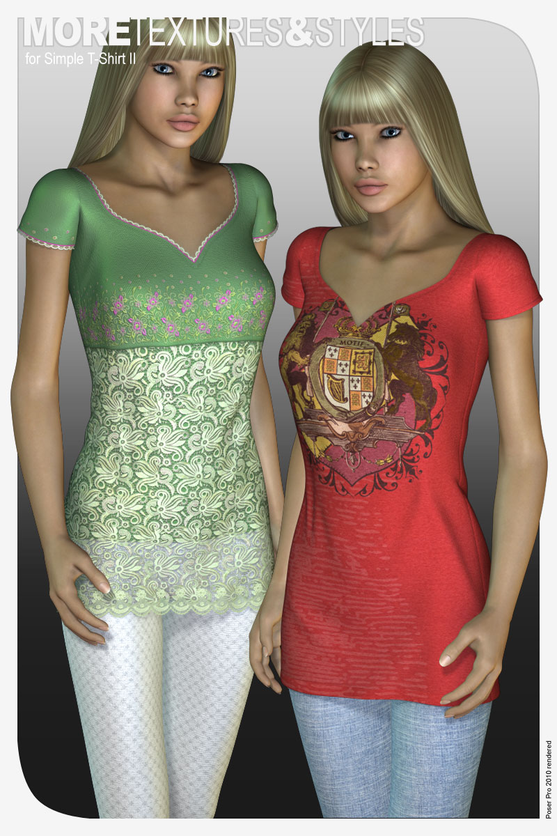 MORE Textures & Styles for Simple T-Shirt II by N/A