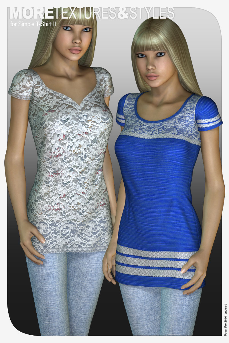 MORE Textures & Styles for Simple T-Shirt II by N/A