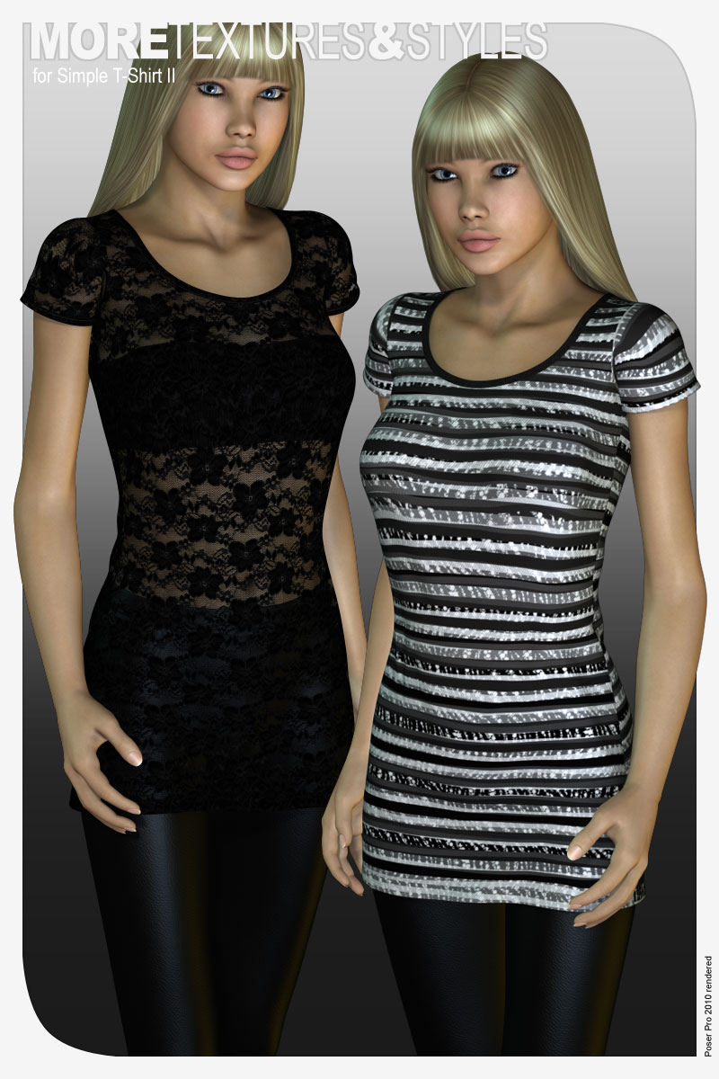MORE Textures & Styles for Simple T-Shirt II by N/A