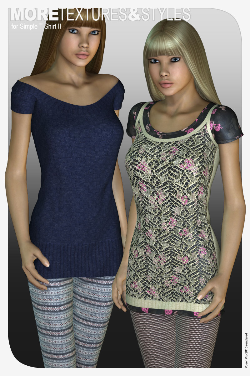 MORE Textures & Styles for Simple T-Shirt II by N/A