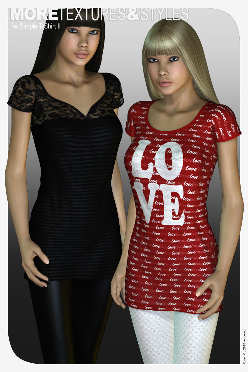 MORE Textures & Styles for Simple T-Shirt II by N/A