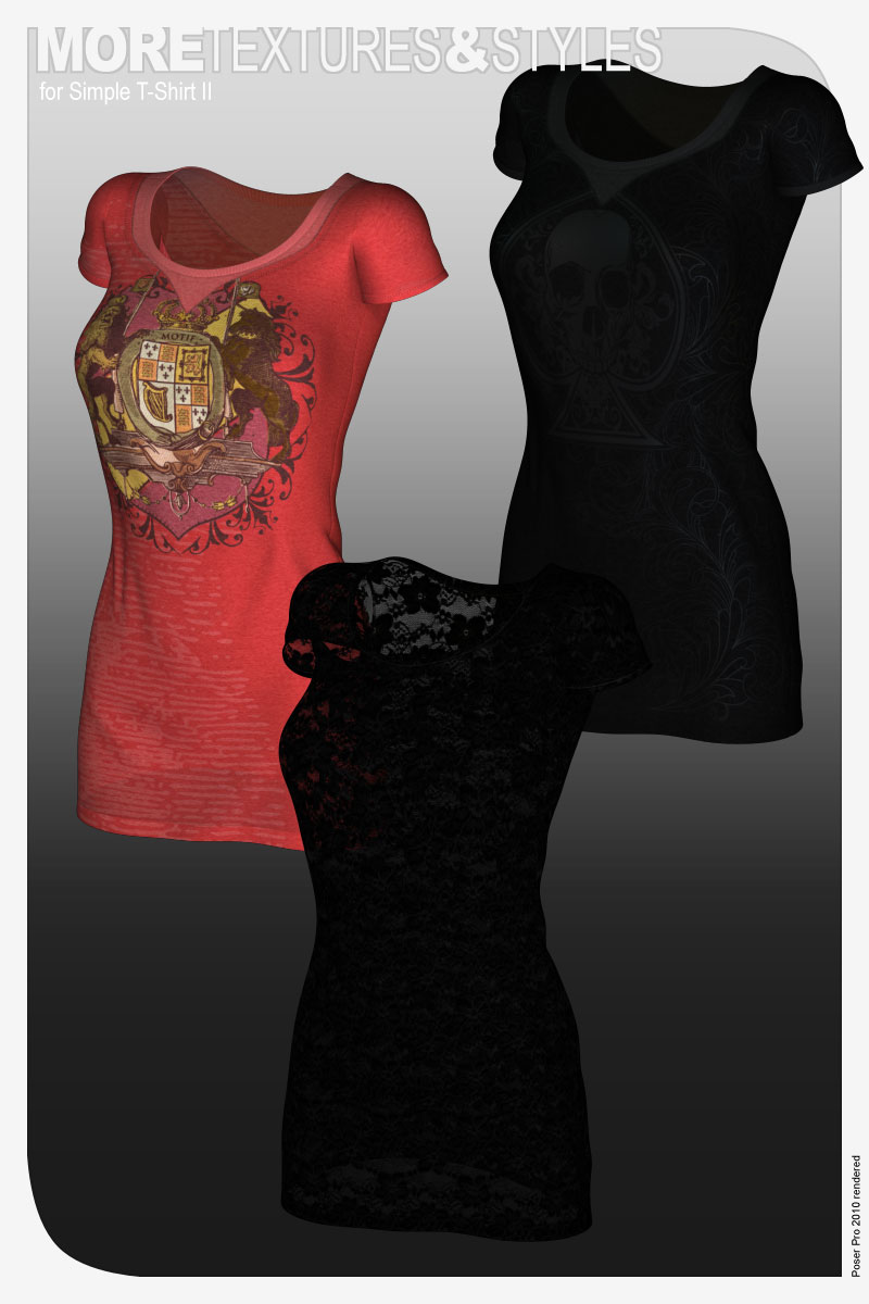 MORE Textures & Styles for Simple T-Shirt II by N/A