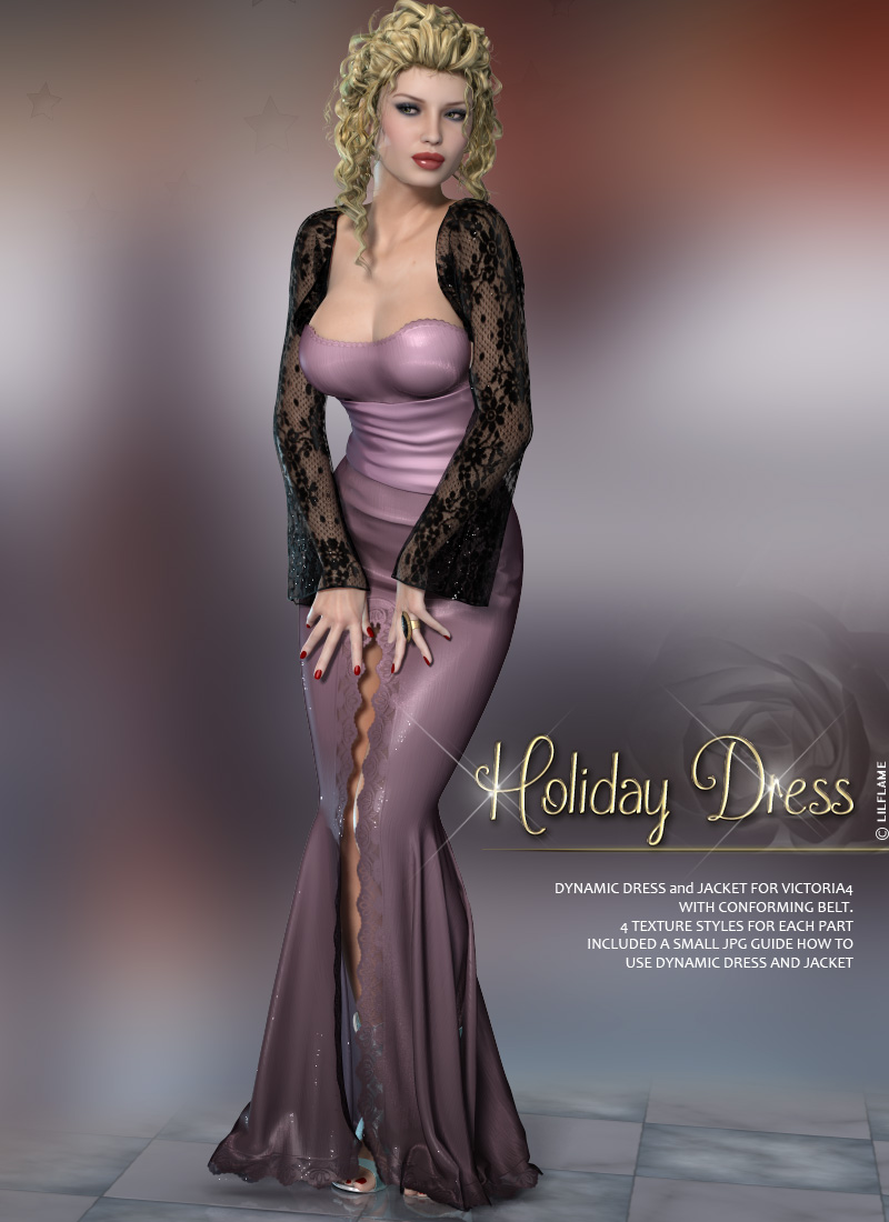 Dynamic Holiday Dress by N/A