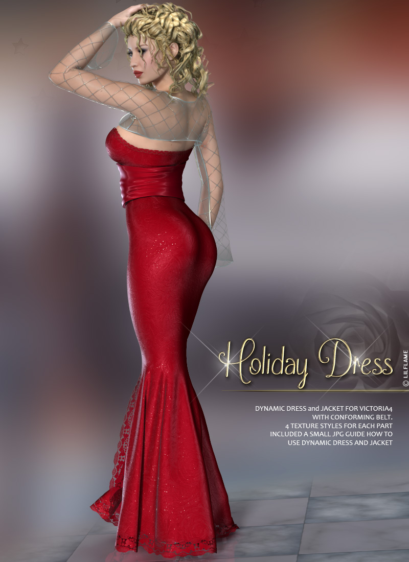 Dynamic Holiday Dress by N/A