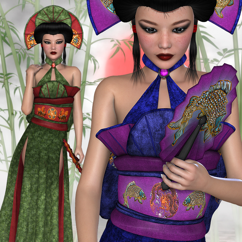 The Fan Dress for V4, A4, S4 and G4 by N/A