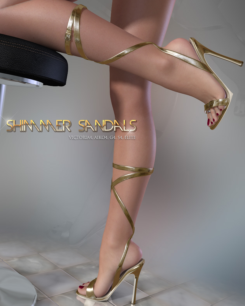 Shimmer Sandals by N/A