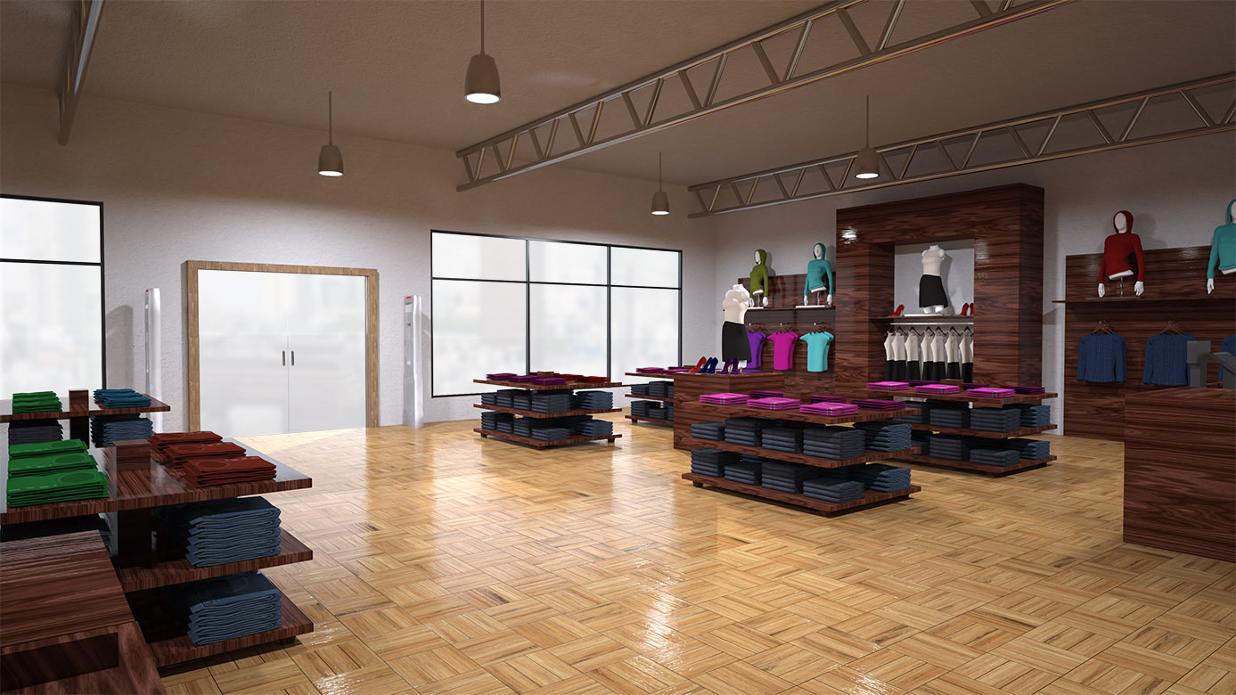 Clothing Store Interior by N/A