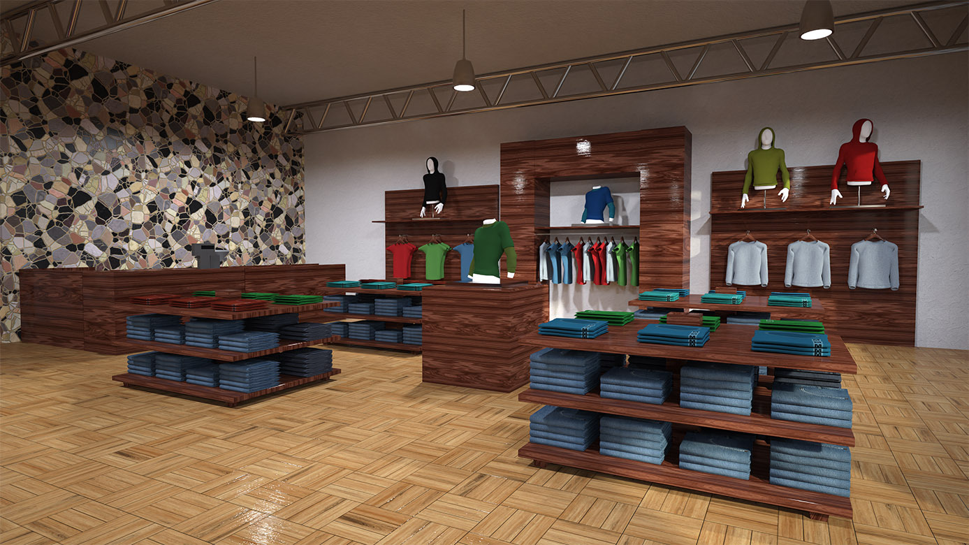 Clothing Store Interior by N/A