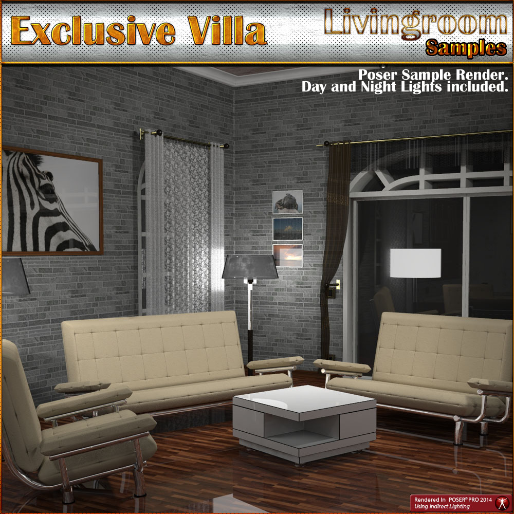 Exclusive Villa 2: Livingroom by N/A