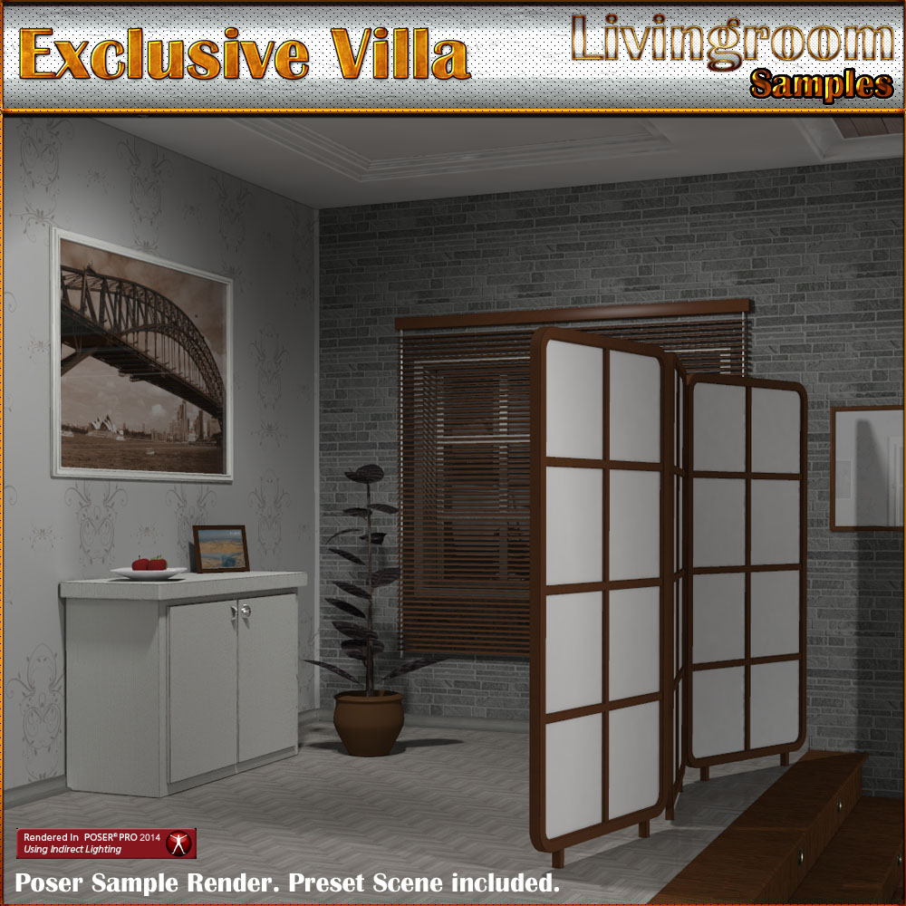 Exclusive Villa 2: Livingroom by N/A