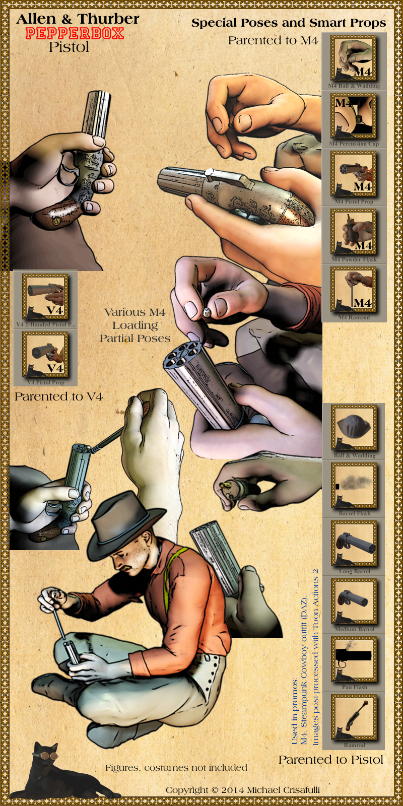 Allen & Thurber Pepperbox Pistol by N/A
