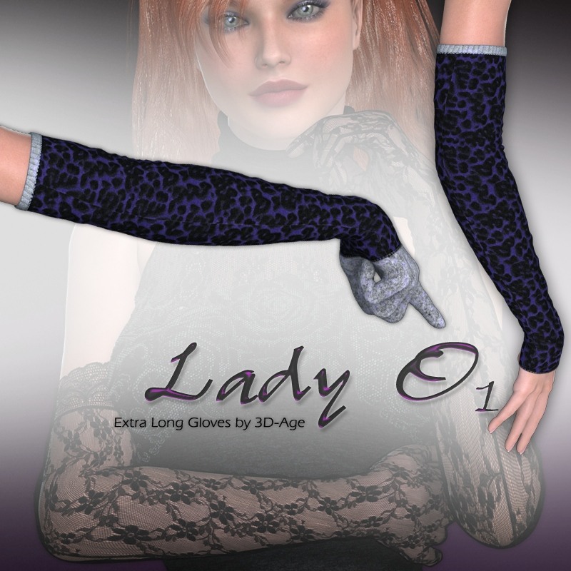 Lady O_1 - Extra Long Gloves by N/A