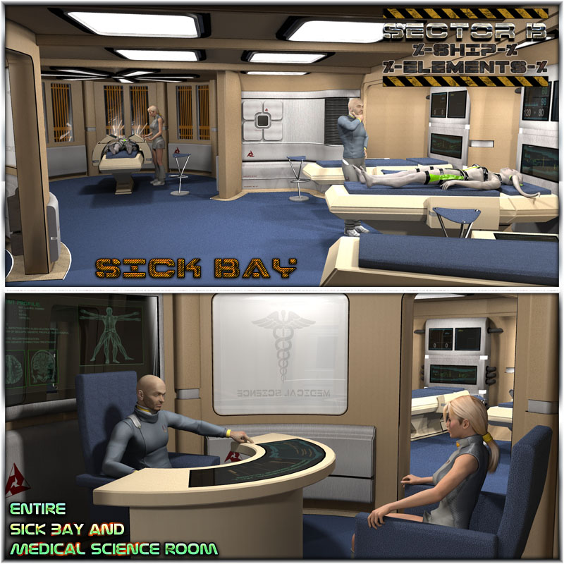 Ship Elements B4: Sick Bay by N/A