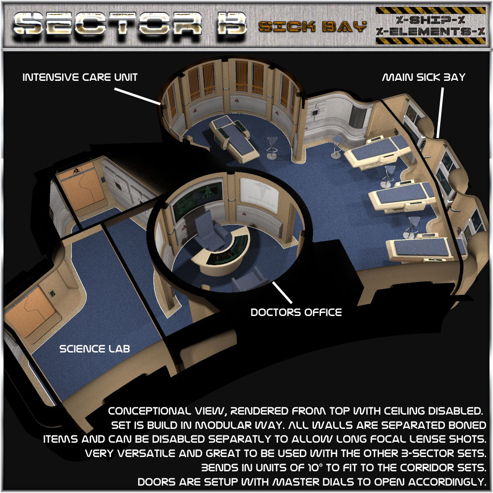 Ship Elements B4: Sick Bay by N/A