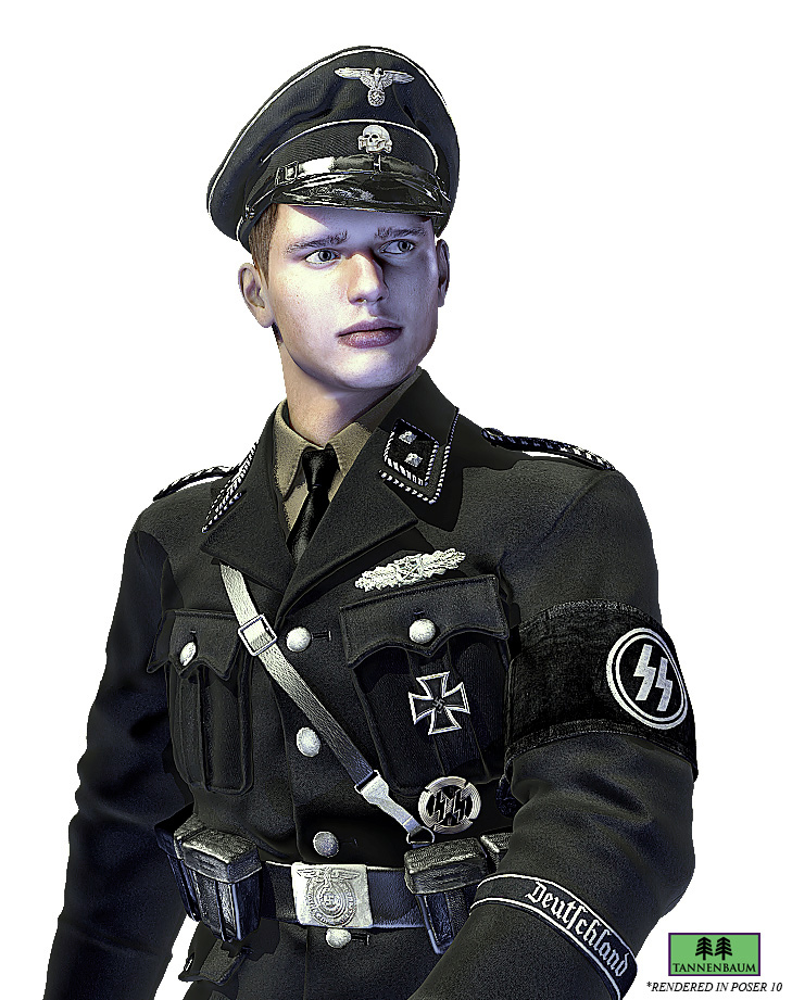 German SS Black Uniform WWII by N/A