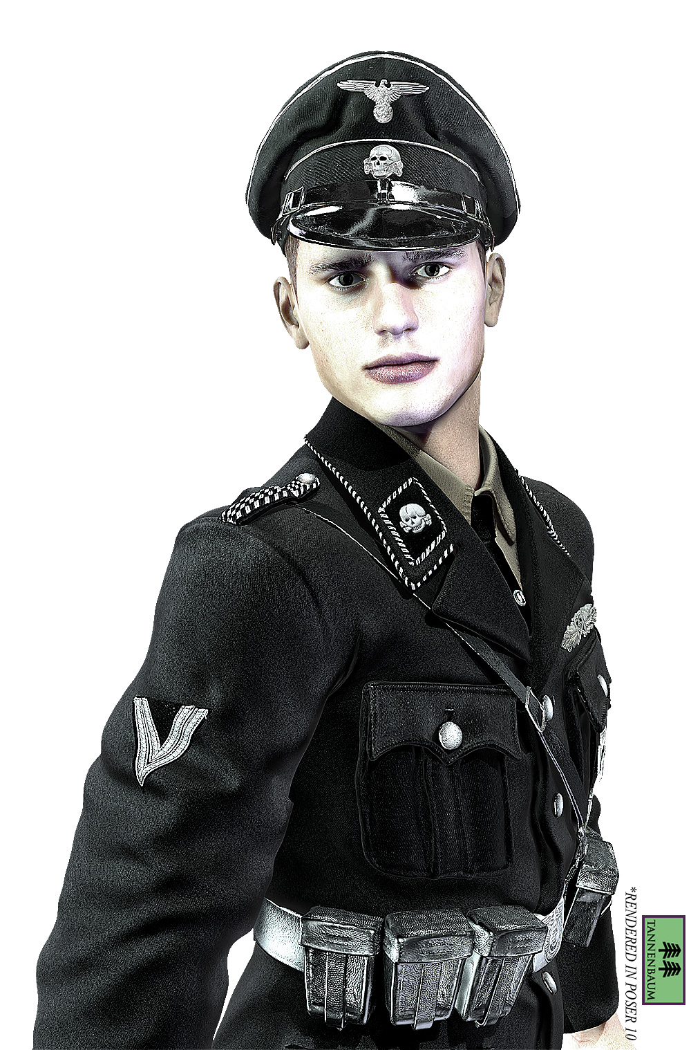 German SS Black Uniform WWII by N/A