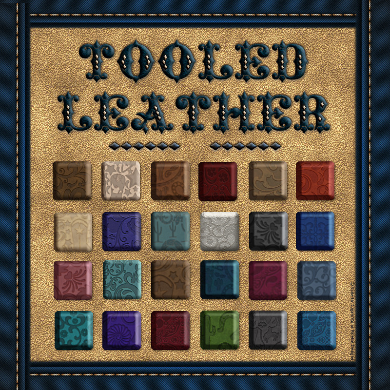 Tooled Leather Styles with Free Gift by N/A