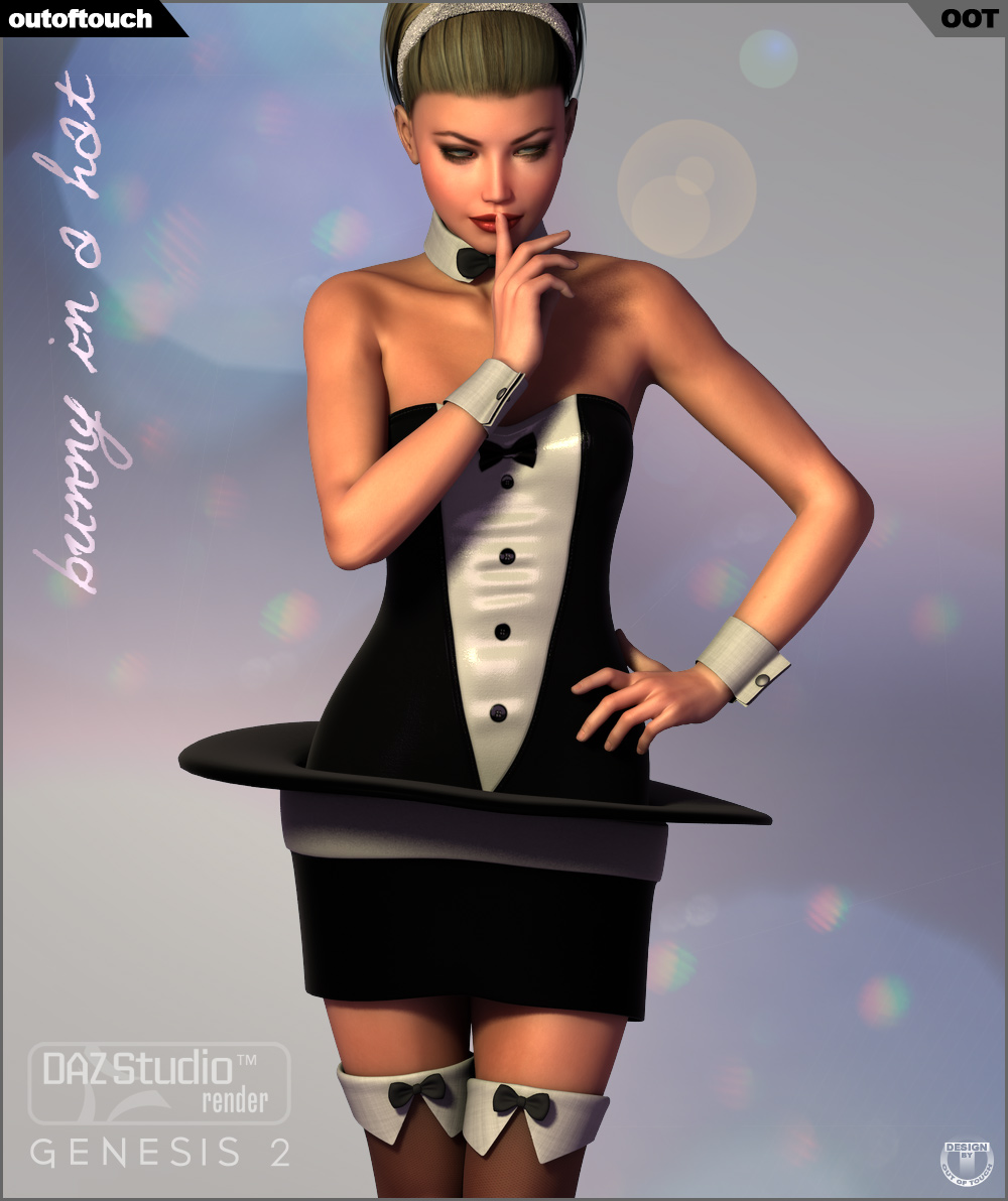 Bunny In A Hat for Genesis 2 Female(s) by N/A