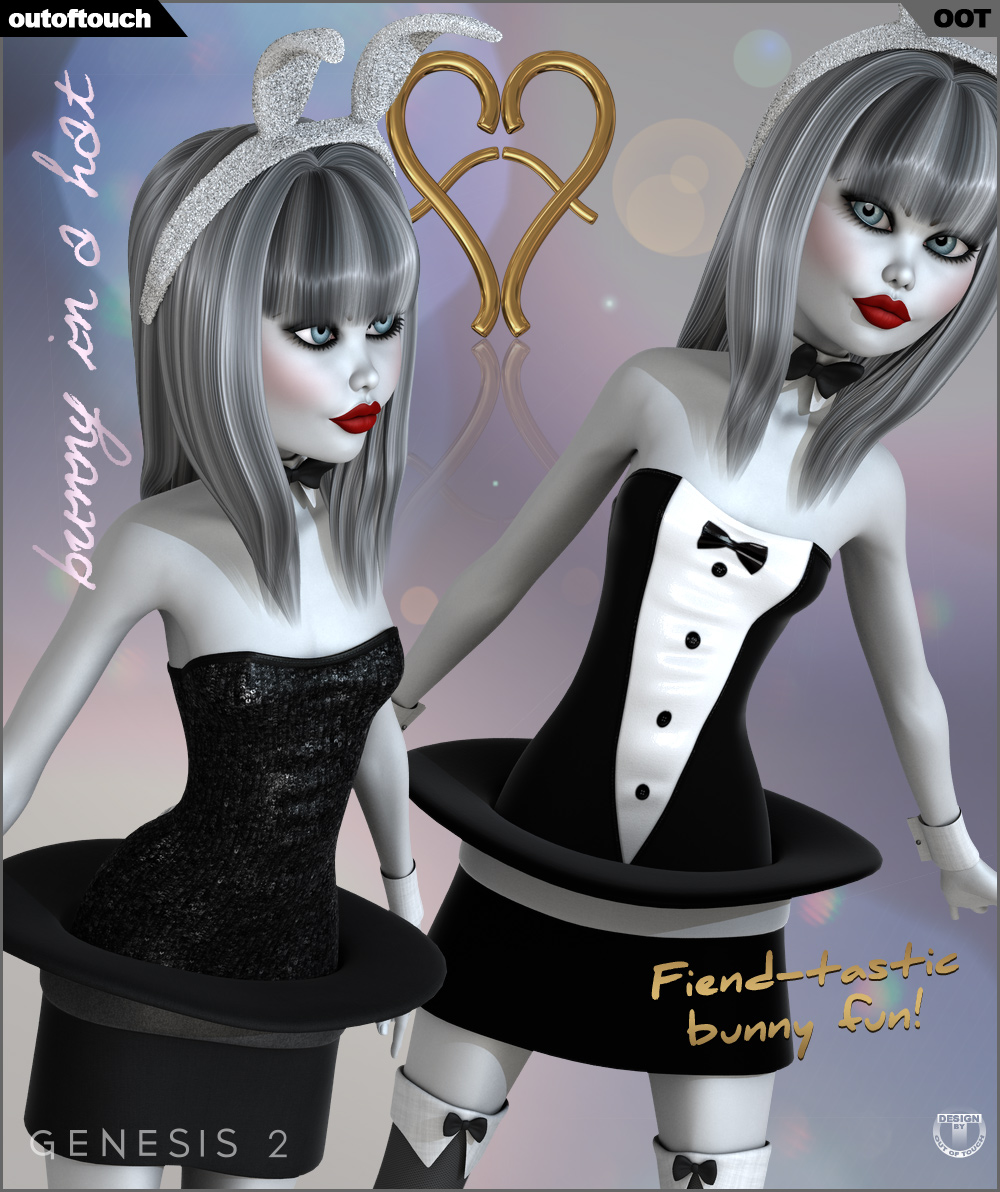 Bunny In A Hat for Genesis 2 Female(s) by N/A