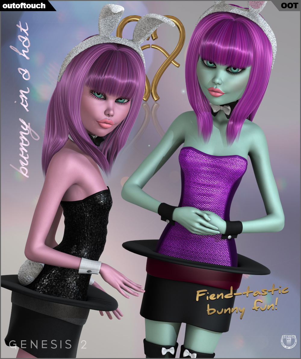 Bunny In A Hat for Genesis 2 Female(s) by N/A