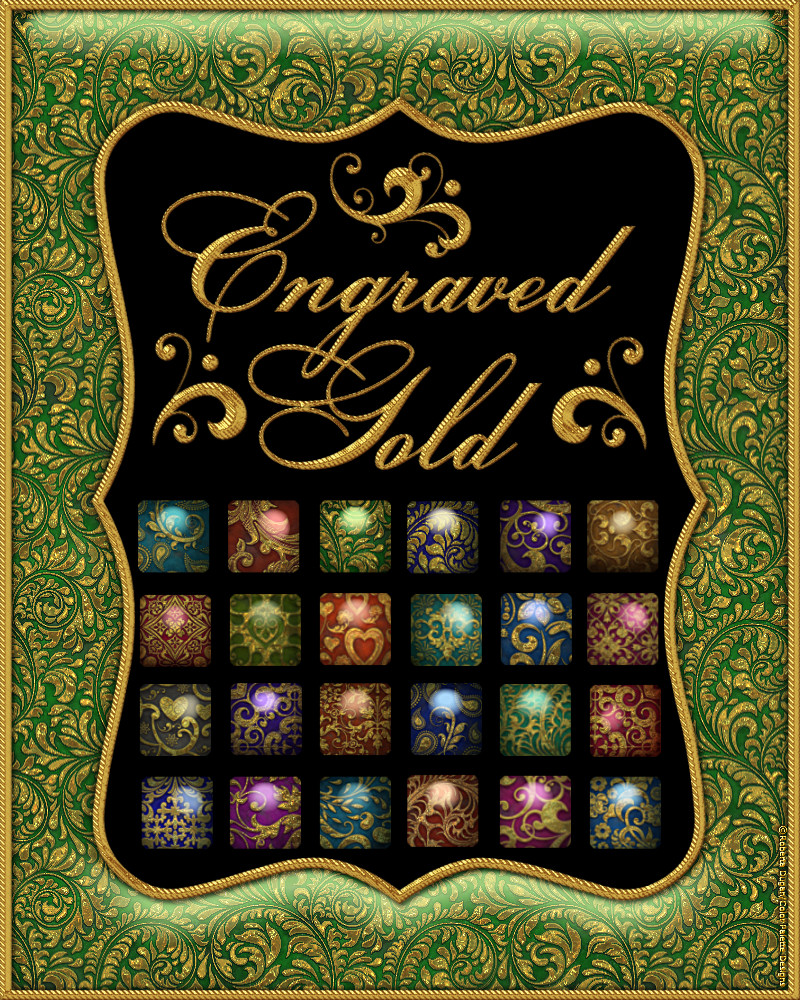 Engraved Gold Layer Styles by N/A