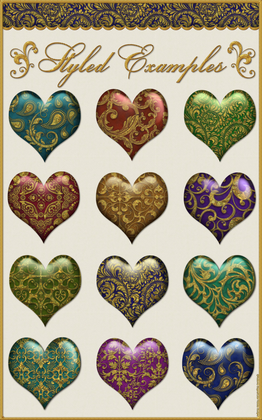 Engraved Gold Layer Styles by N/A