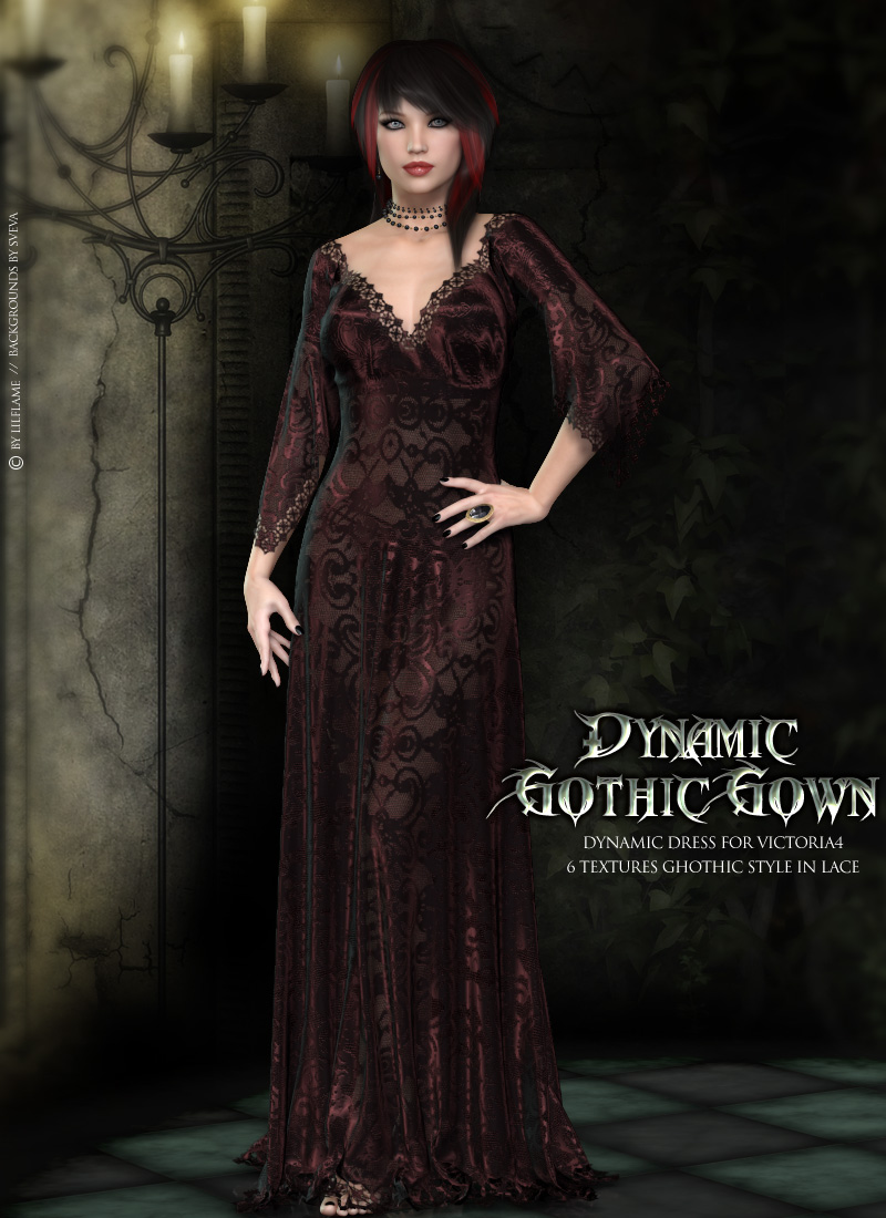 Dynamic Gothic Gown V4 by N/A