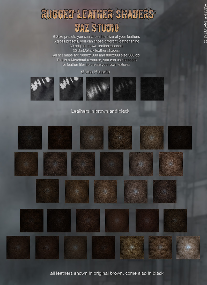 Rugged Leather Shaders DS by N/A