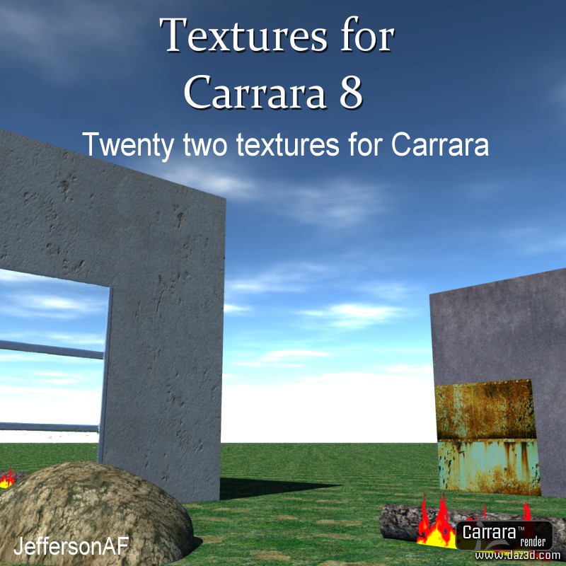 Textures for Carrara 8 by N/A