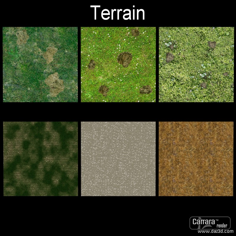 Textures for Carrara 8 by N/A