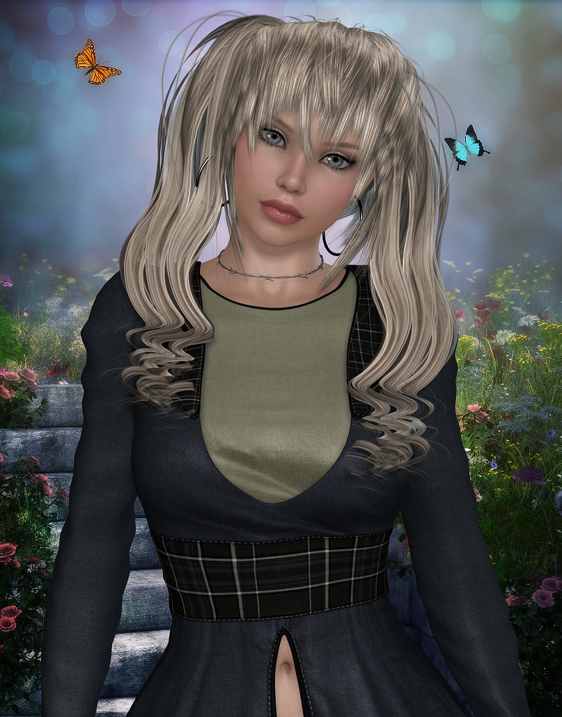 Anime Ponytail Hair V4,Dawn,M4 and Gen2 by N/A