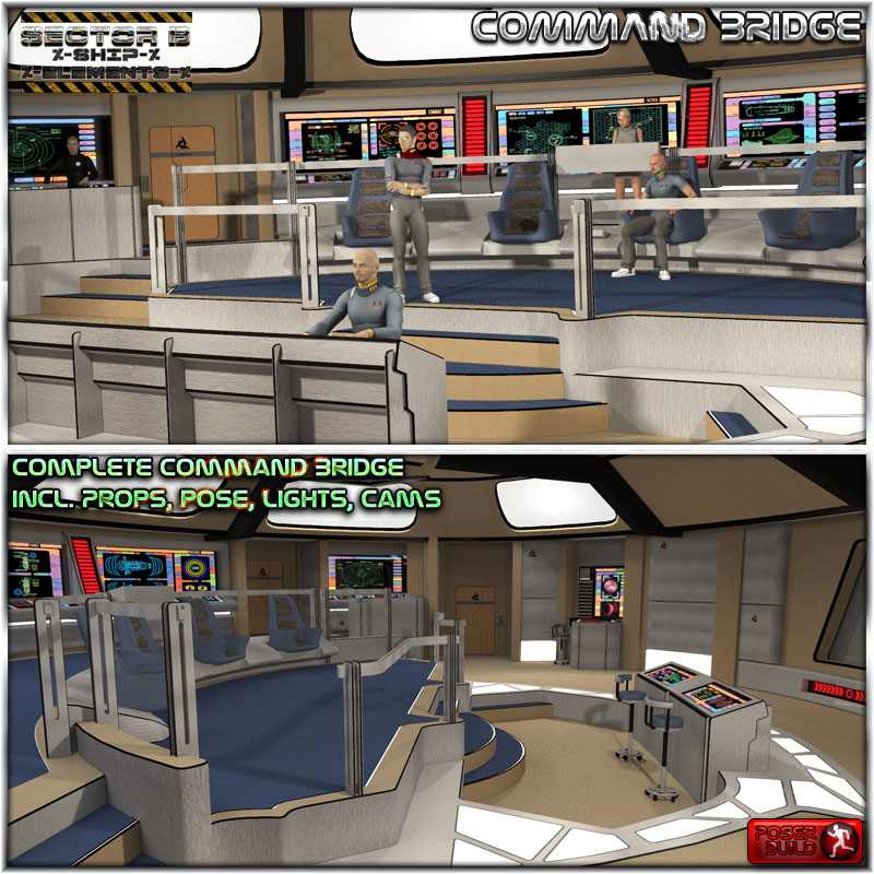 Ship Elements B5: Command Bridge by N/A
