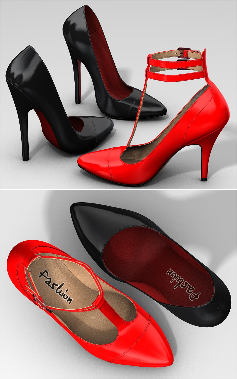 Ankle Strap Pumps by N/A